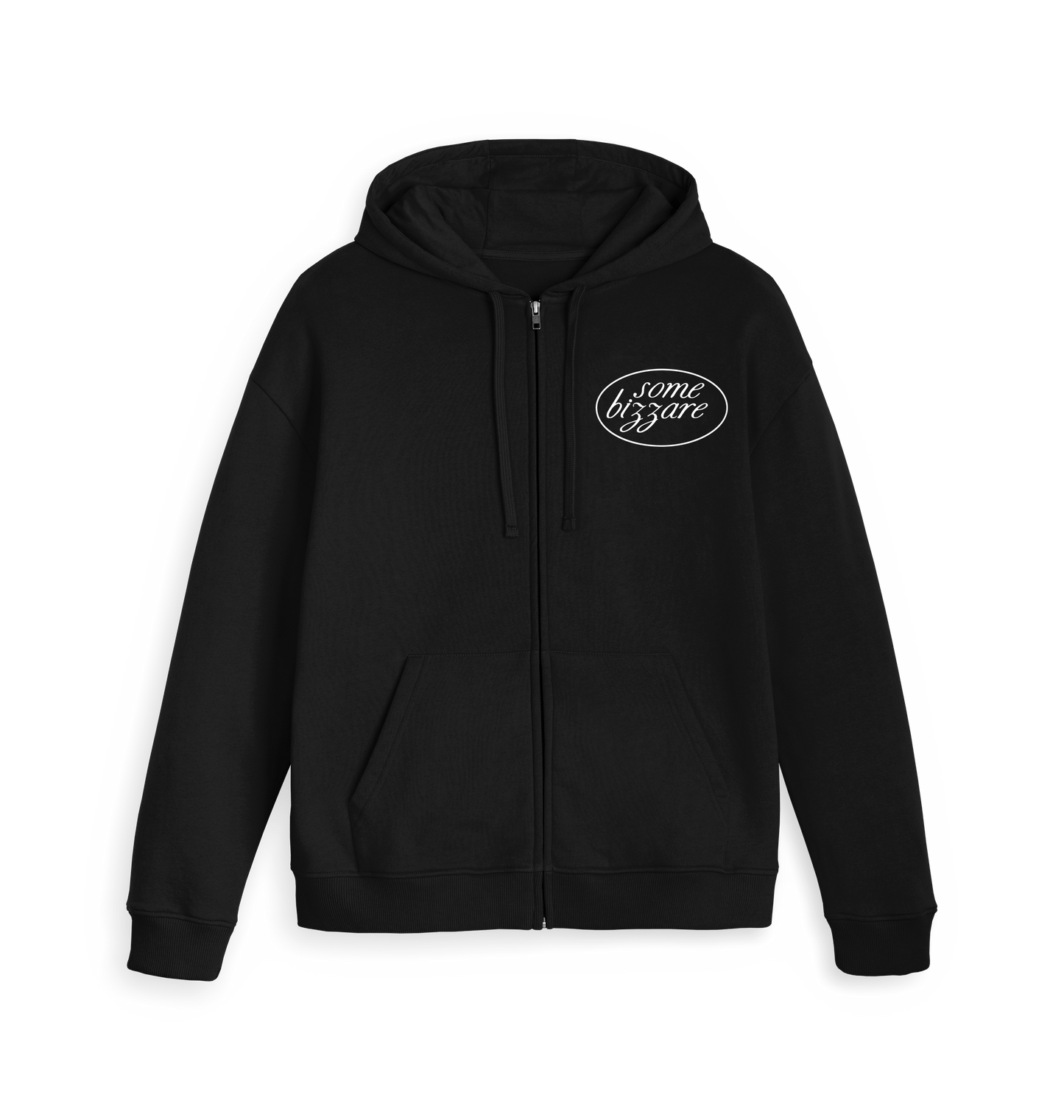 Black Zip hoody Front