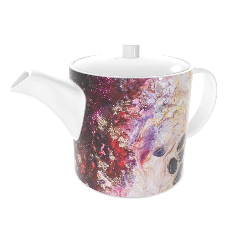 Chaotic Mix Bone China Teapot